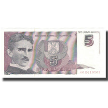 Banknote, Yugoslavia, 5 Novih Dinara, 1994, 1994-03-03, KM:148, UNC(65-70)