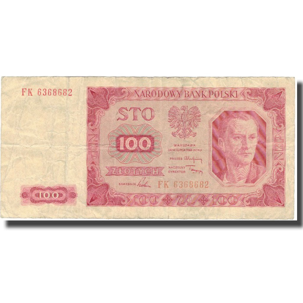 Banknote, Poland, 100 Zlotych, 1948, 1948-07-01, KM:139a, VF(20-25)