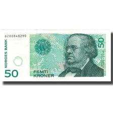 Geldschein, Norwegen, 50 Kroner, 1996, 1996, KM:46a, VZ
