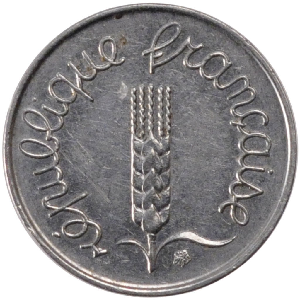 FRANCE, Épi, Centime, 1963, Paris, KM #928, AU(55-58), Stainless Steel, 15, ...