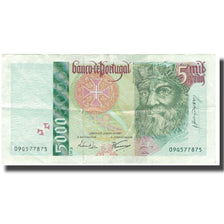 Banknote, Portugal, 5000 Escudos, 1995, 1995-01-05, KM:190a, AU(50-53)