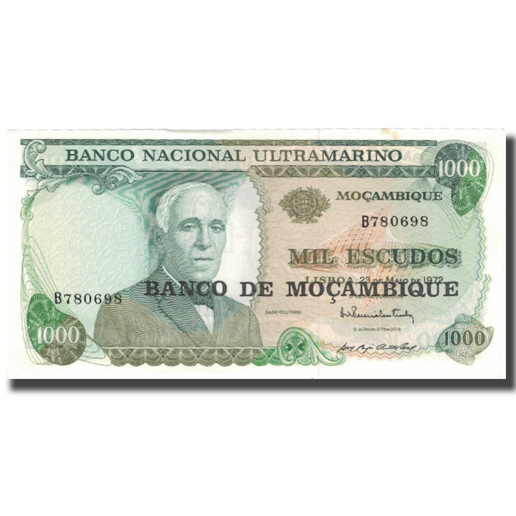 Banknote, Mozambique, 1000 Escudos, 1972, 1972-05-23, KM:119, UNC(65-70)