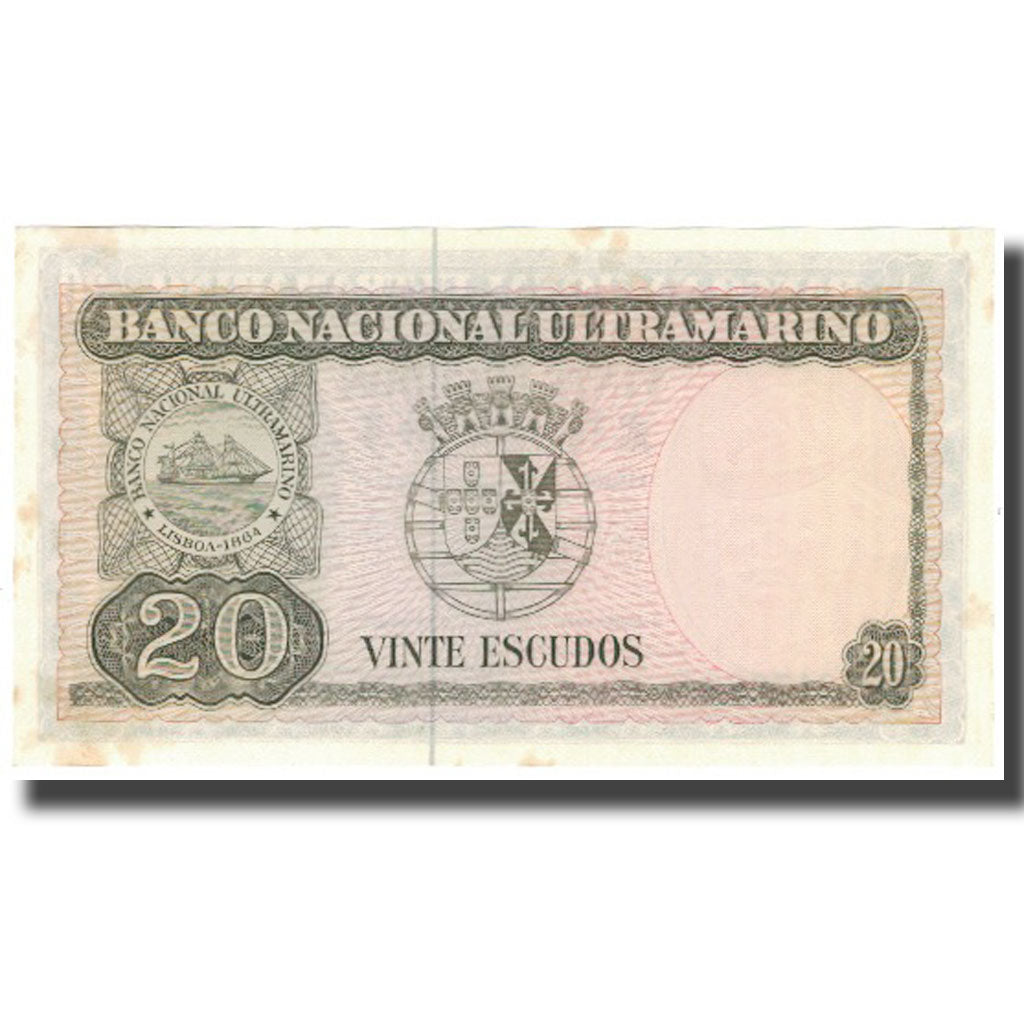 Banknote, Timor, 20 Escudos, 1967, 1967-10-24, KM:26a, UNC(63)