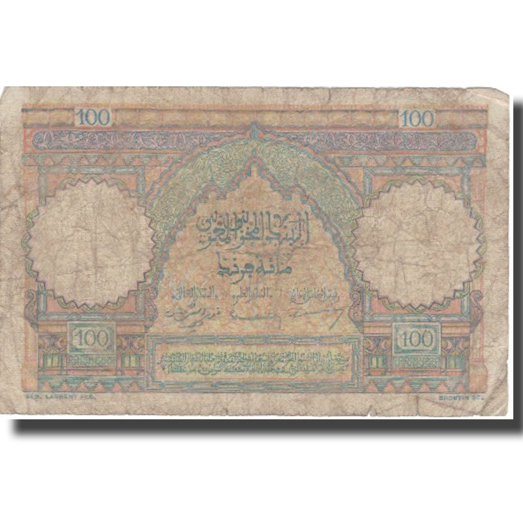 Banknote, Morocco, 100 Francs, 1950, 1950-01-09, KM:45, F(12-15)