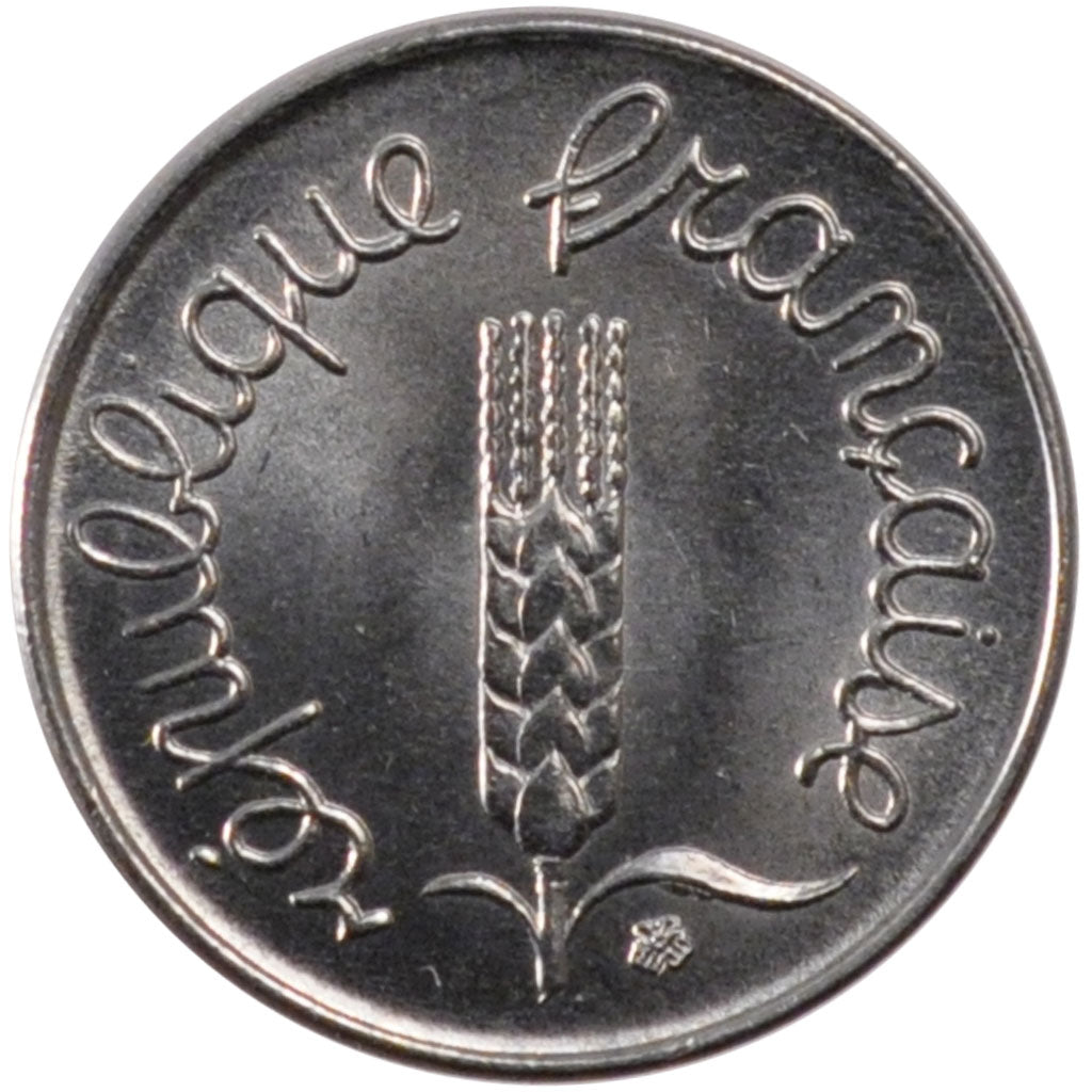 FRANCE, Épi, Centime, 1974, Paris, KM #928, MS(60-62), Stainless Steel, 15, ...