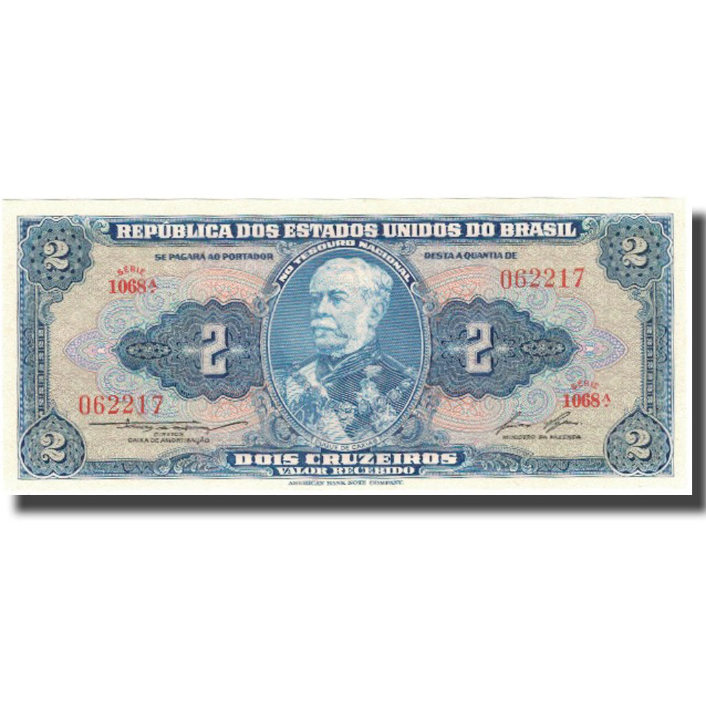 Banconote, Brasile, 2 Cruzeiros, Undated (1944), KM:133a, FDS