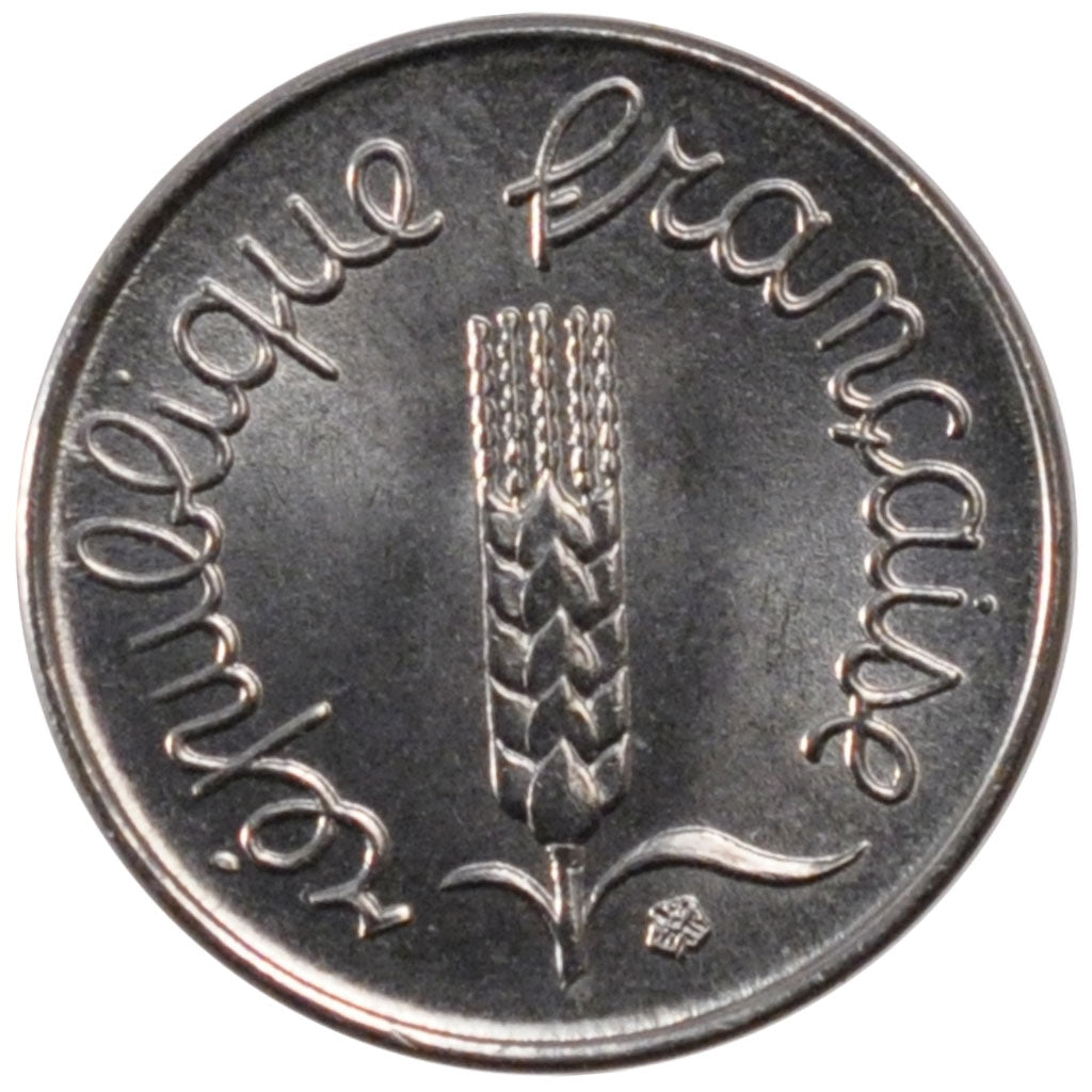 FRANCE, Épi, Centime, 1976, Paris, KM #928, MS(65-70), Stainless Steel, 15, ...