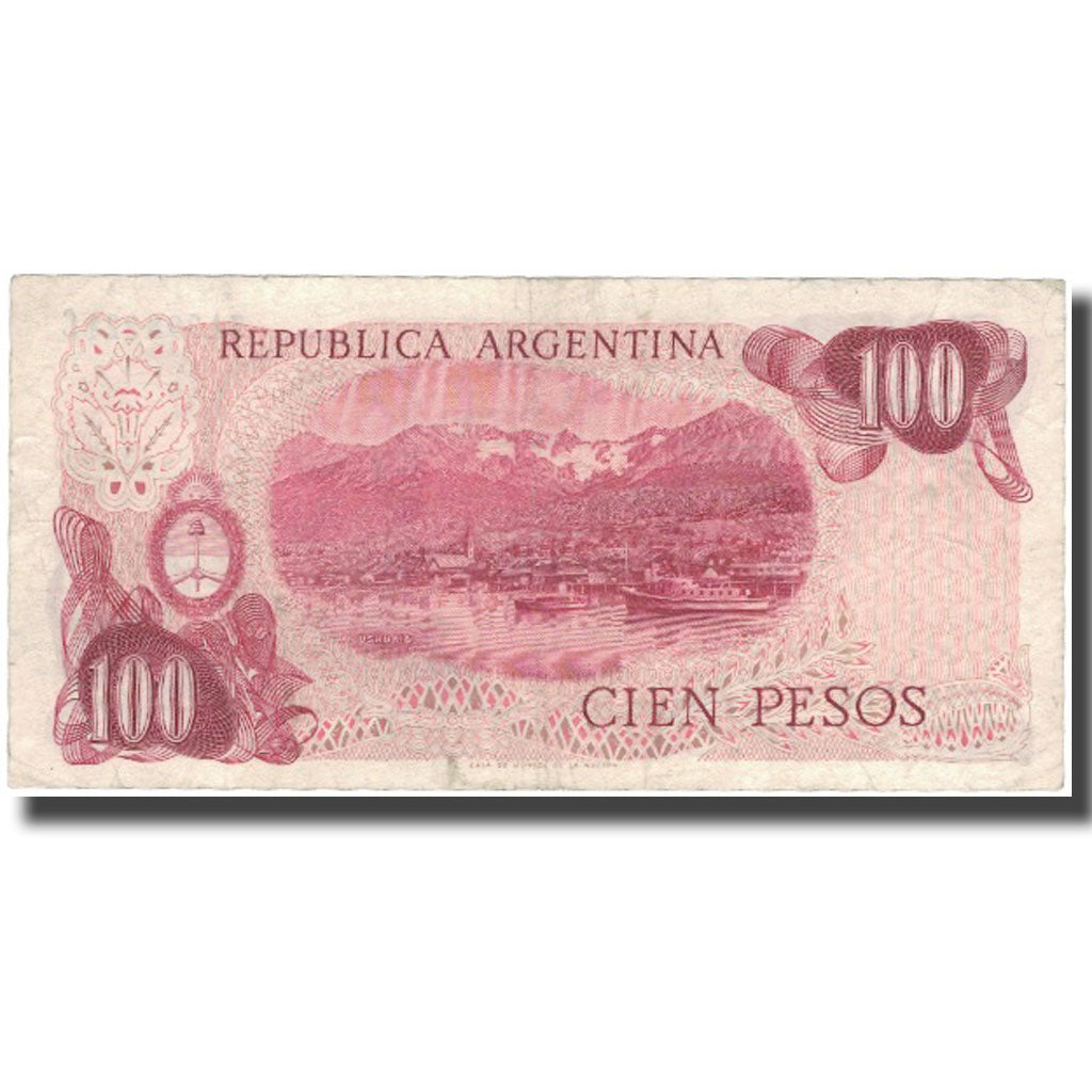 Banknot, Argentina, 100 Pesos, Undated (1976-78), Undated, KM:302a, EF(40-45)