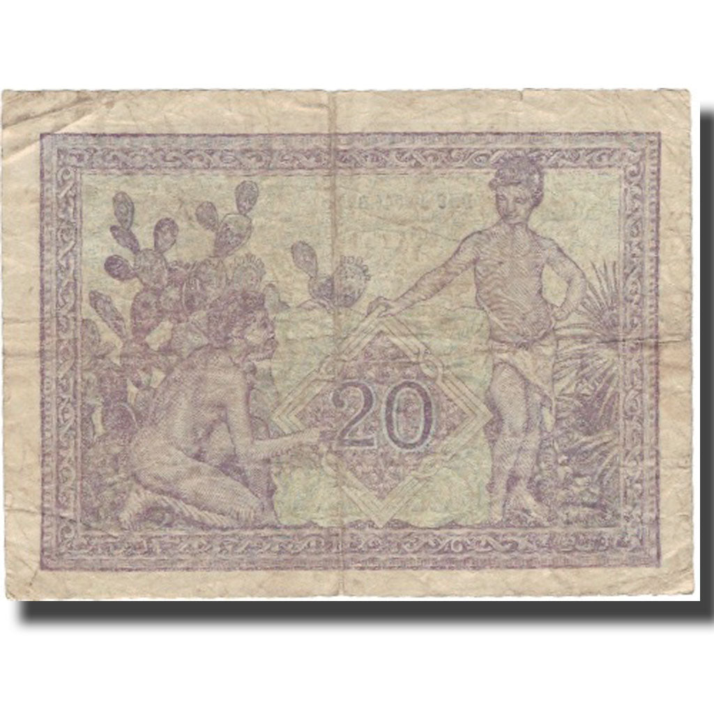 Banknote, Algeria, 20 Francs, 1942-1945, KM:92a, F(12-15)