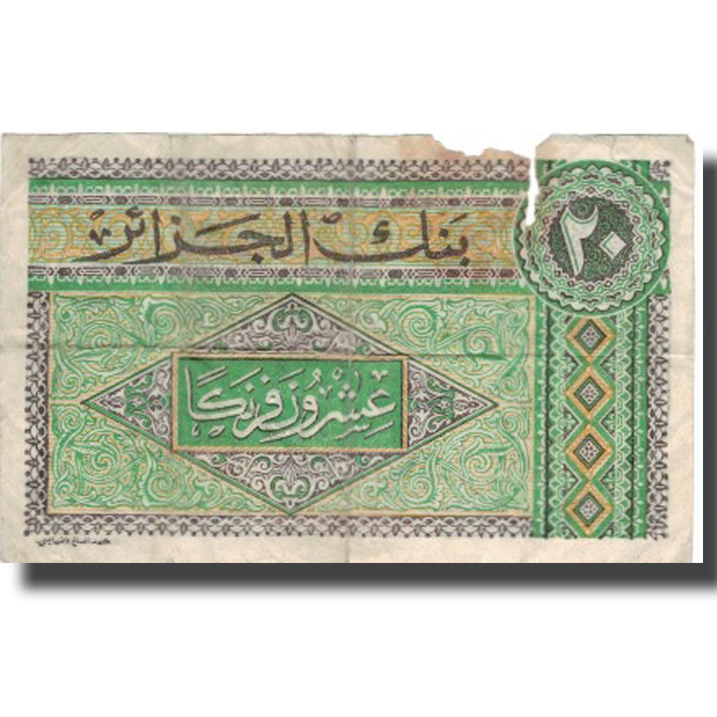 Banknote, Algeria, 20 Francs, 1948, 1948-06-04, KM:103, VG(8-10)