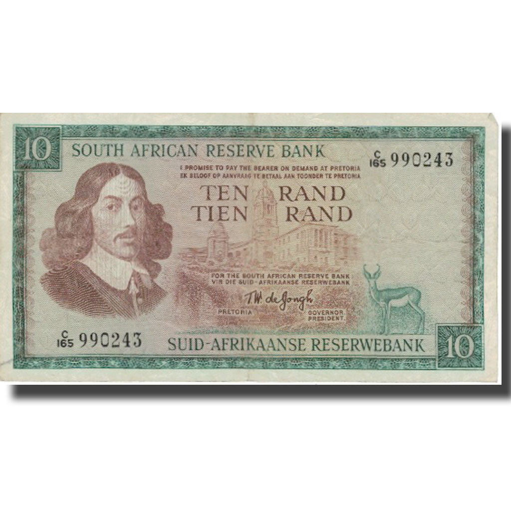 Banknote, South Africa, 10 Rand, UNDATED (1966-1976), KM:113b, VF(20-25)