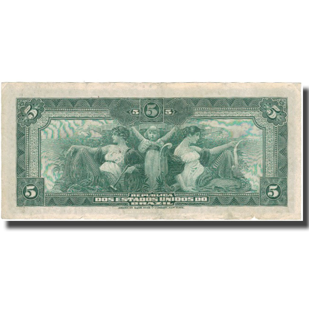 Billete, 5 Mil Reis, Brasil, KM:24a, BC+