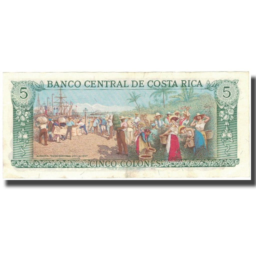 Billet, Costa Rica, 5 Colones, 1979, 1979-10-18, KM:236d, TTB+
