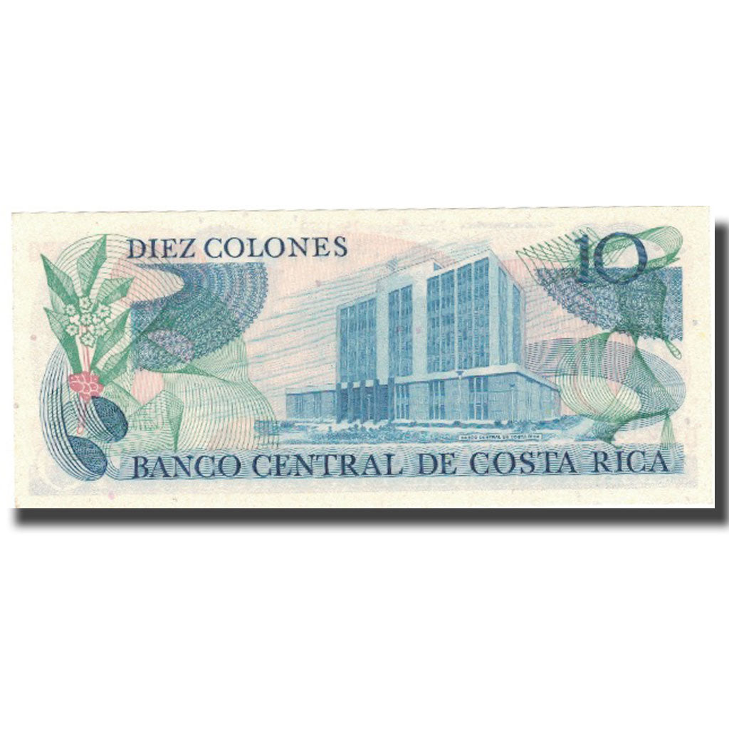 Banknote, Costa Rica, 10 Colones, undated (1972-87), KM:237b, UNC(63)