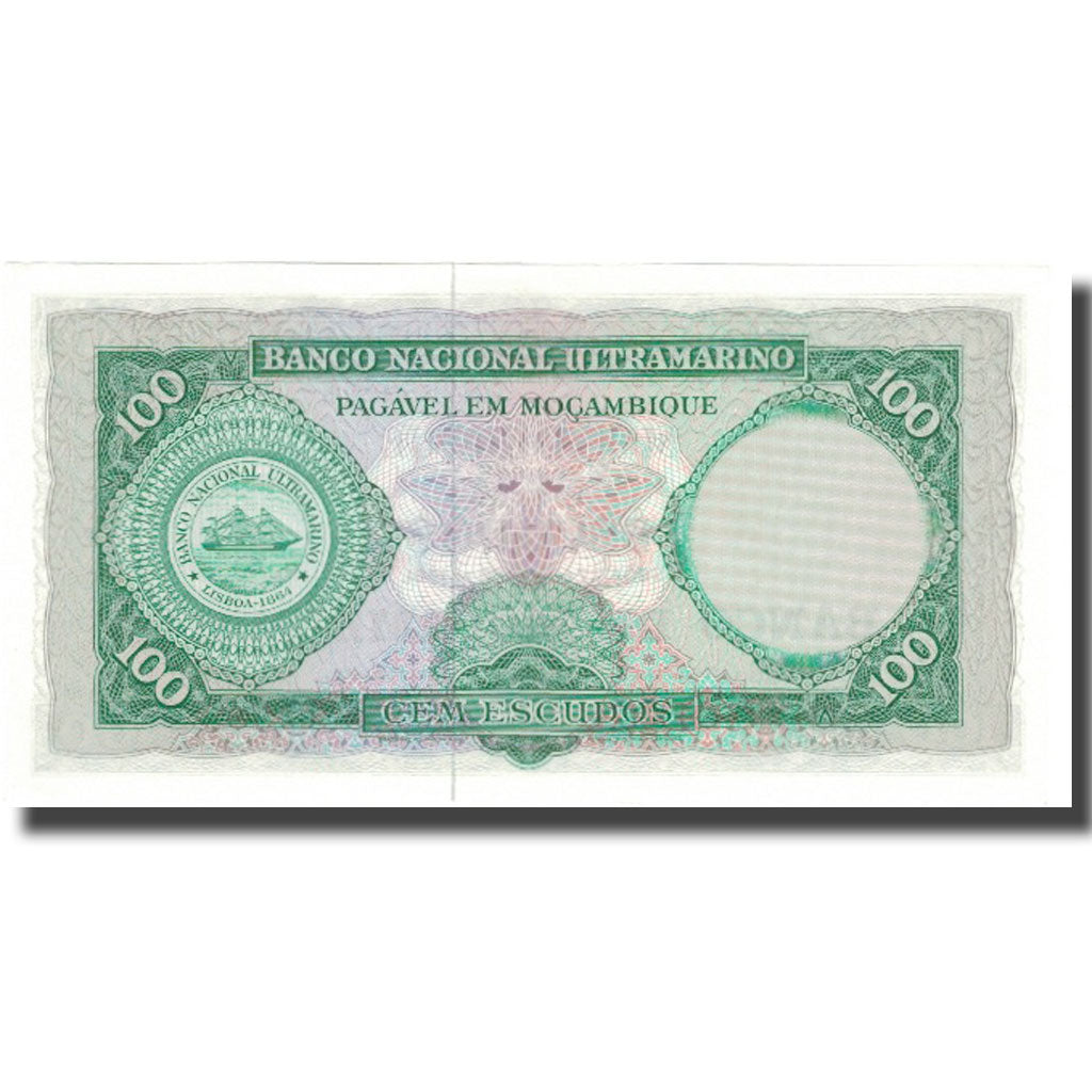 Banknote, Mozambique, 100 Escudos, 1961, 1961-03-27, KM:117a, UNC(63)