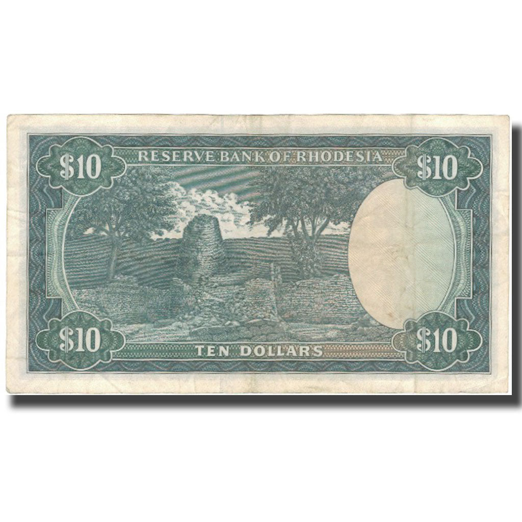 Banknote, Rhodesia, 10 Dollars, 1975, 1975-11-19, KM:33h, EF(40-45)