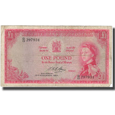 Banknote, Rhodesia, 1 Pound, 1964, 1964-11-16, KM:25a, VF(20-25)