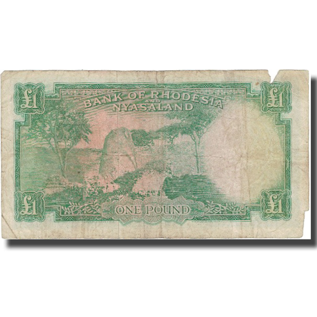 Geldschein, Rhodesia and Nyasaland, 1 Pound, 1961, 1961-01-04, KM:21b, SGE+