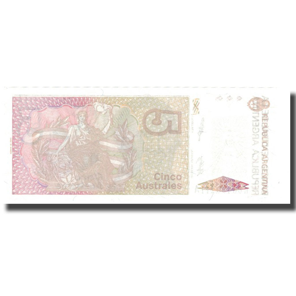 Nota, Argentina, 5 Australes, Undated (1985-89), KM:324a, UNC(65-70)