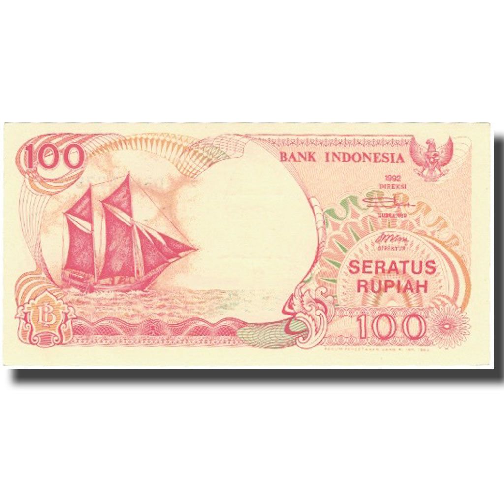 Geldschein, Indonesien, 100 Rupiah, 1992, 1992, KM:127d, UNZ-