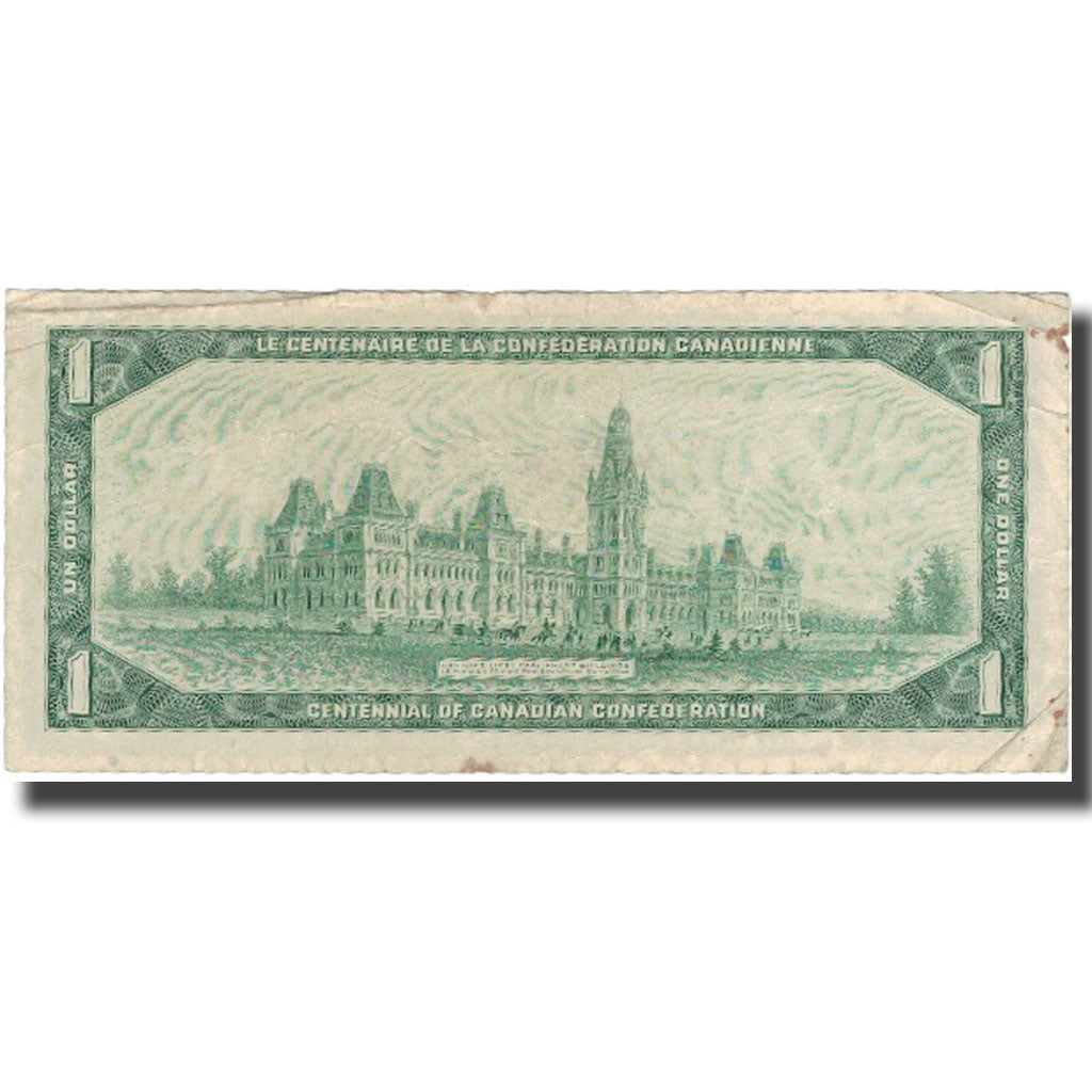 Banknote, Canada, 1 Dollar, 1967, 1967, KM:84a, VF(20-25)