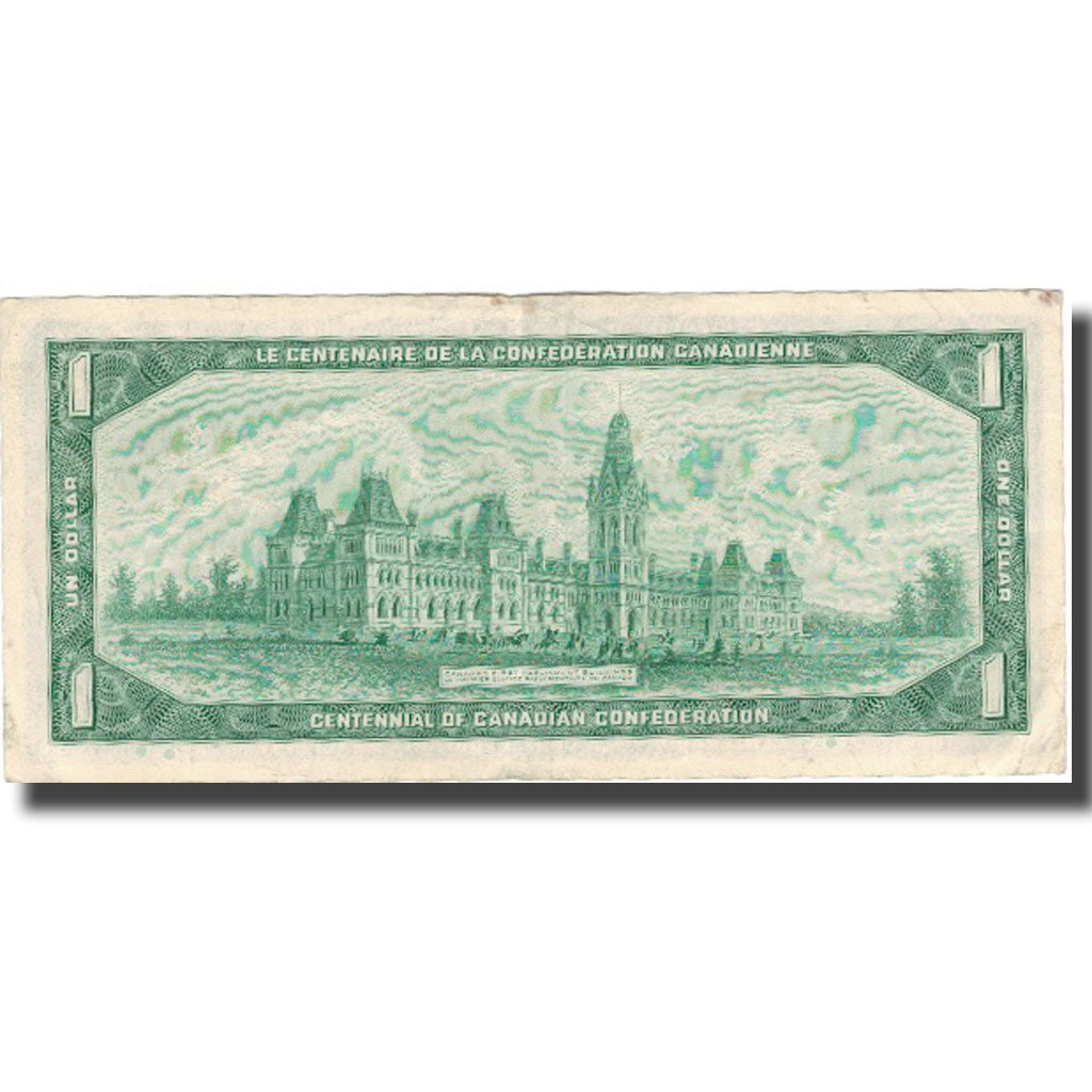 Banknote, Canada, 1 Dollar, 1967, 1967, KM:84a, VF(20-25)