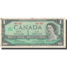 Nota, Canadá, 1 Dollar, 1967, 1967, KM:84a, VF(20-25)
