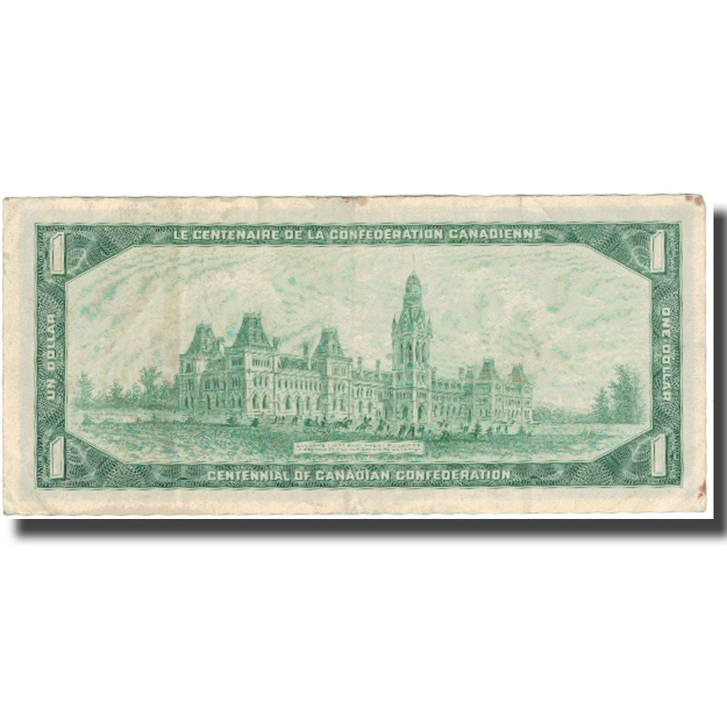 Banknote, Canada, 1 Dollar, 1967, 1967, KM:84a, VF(20-25)
