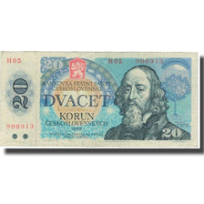 Geldschein, Tschechoslowakei, 20 Korun, 1988, 1988, KM:95, SS