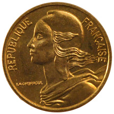 Monnaie, France, Marianne, 5 Centimes, 1980, Paris, FDC, Aluminum-Bronze