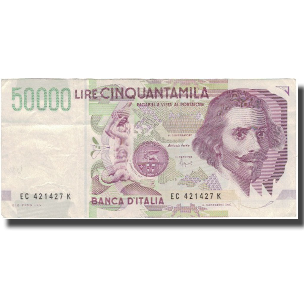 Banknote, Italy, 50,000 Lire, 1992, 1992-05-27, KM:116b, EF(40-45)