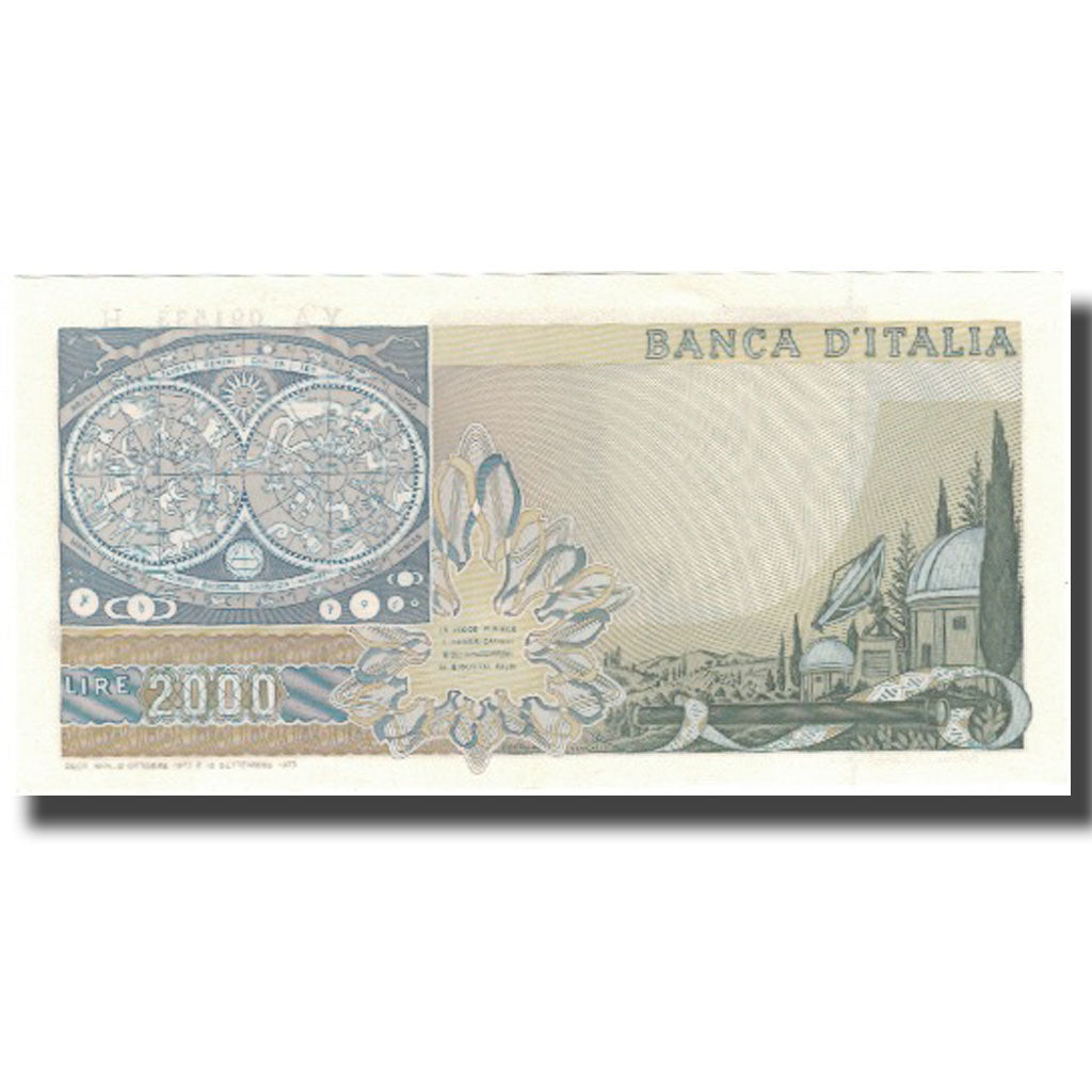 Banknote, Italy, 2000 Lire, 1973, 1973-10-08, KM:103a, UNC(65-70)