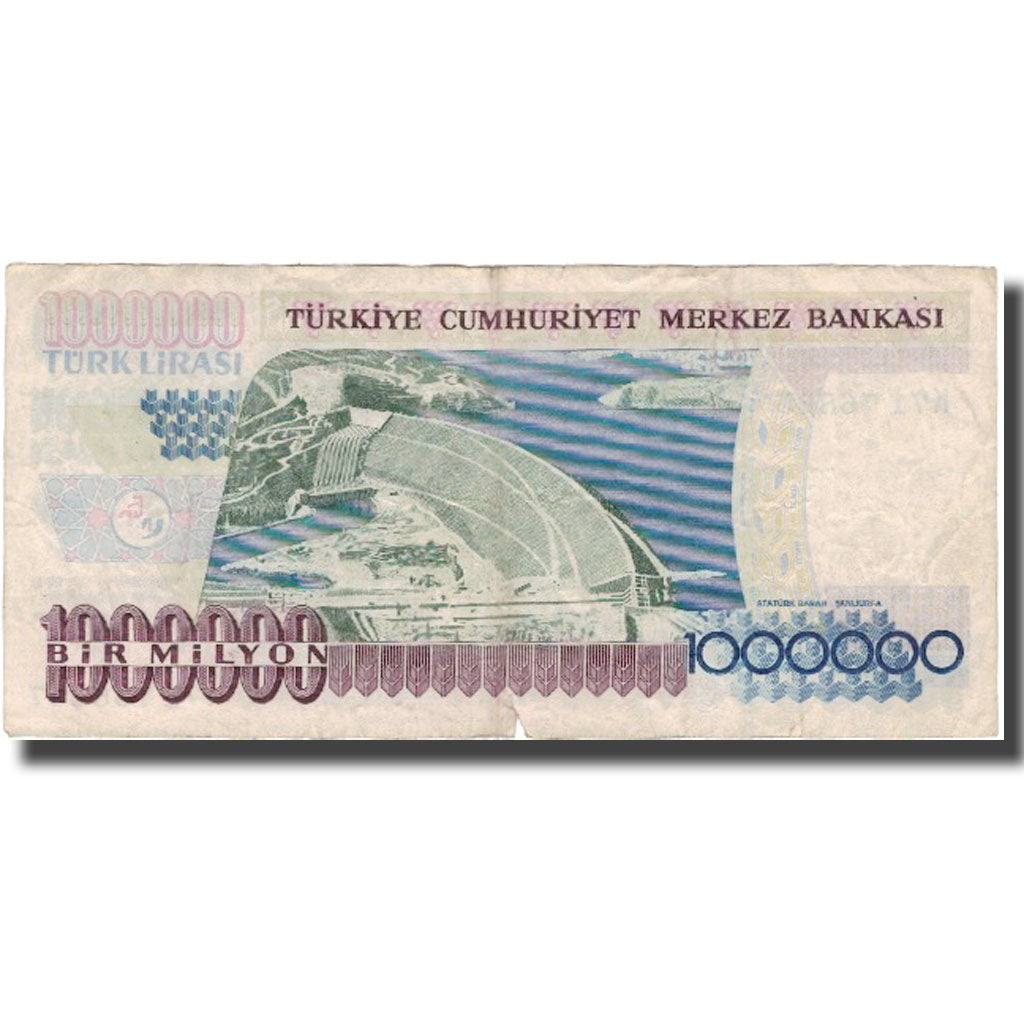 Banknote, Turkey, 1,000,000 Lira, 1970, 1970-10-14, KM:213, VF(20-25)