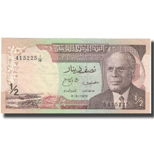 Banknote, Tunisia, 1/2 Dinar, 1972, 1972-08-03, KM:66a, AU(55-58)