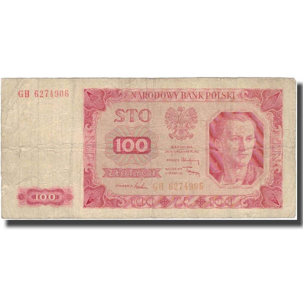 Banconote, Polonia, 100 Zlotych, 1948, 1948, KM:139b, B+