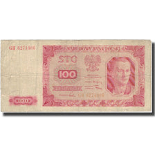 Banconote, Polonia, 100 Zlotych, 1948, 1948, KM:139b, B+