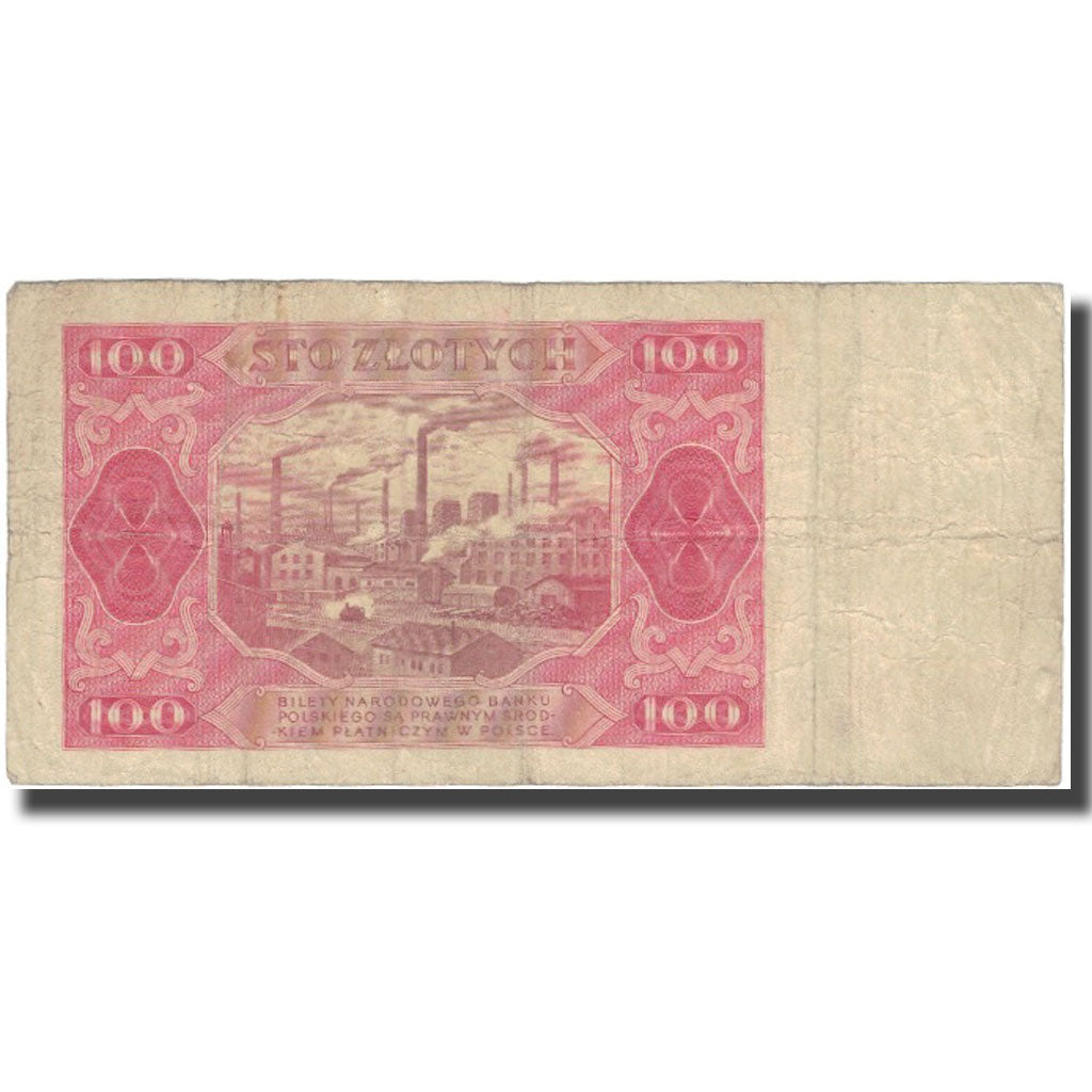 Banconote, Polonia, 100 Zlotych, 1948, 1948, KM:139b, B+