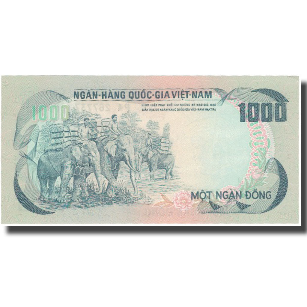 Geldschein, South Viet Nam, 1000 D<ox>ng, Undated (1992), KM:34a, UNZ
