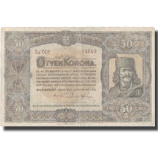 Banknote, Hungary, 50 Korona, 1920, 1920-01-01, KM:62, VF(20-25)
