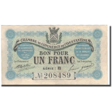 Banknote, Algeria, 1 Franc, Chambre de Commerce, AU(55-58)