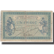 Banconote, Algeria, 1 Franc, Chambre de Commerce, 1914, 1914-11-10, MB