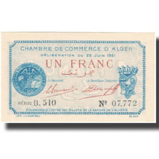 Banknote, Algeria, 1 Franc, Chambre de Commerce,1921-06-22, UNC(65-70)P:137-20
