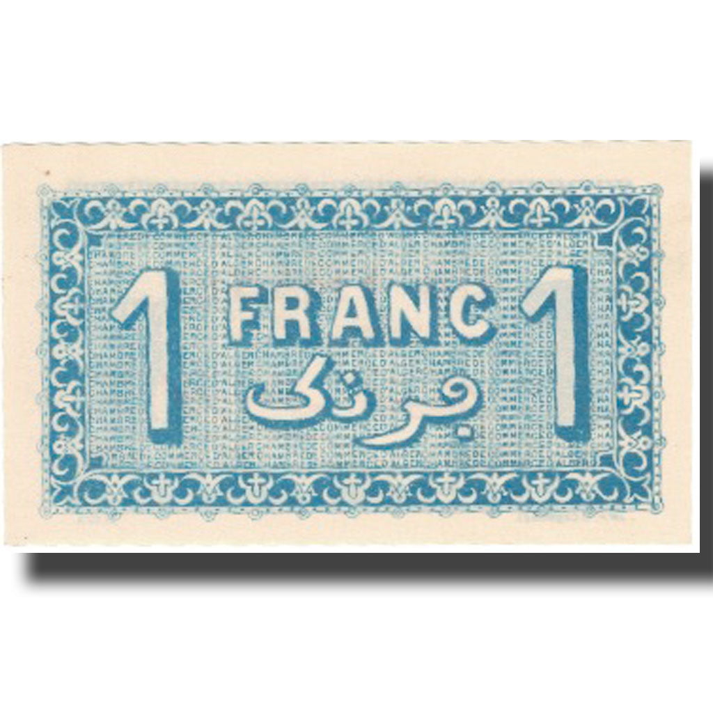 Banknote, Algeria, 1 Franc, Chambre de Commerce,1921-06-22, UNC(65-70)P:137-20