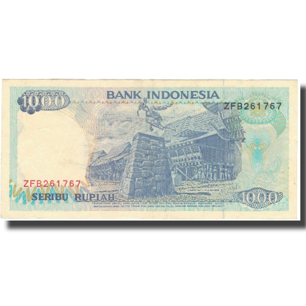 Banconote, Indonesia, 1000 Rupiah, 1992, 1992, KM:129d, BB