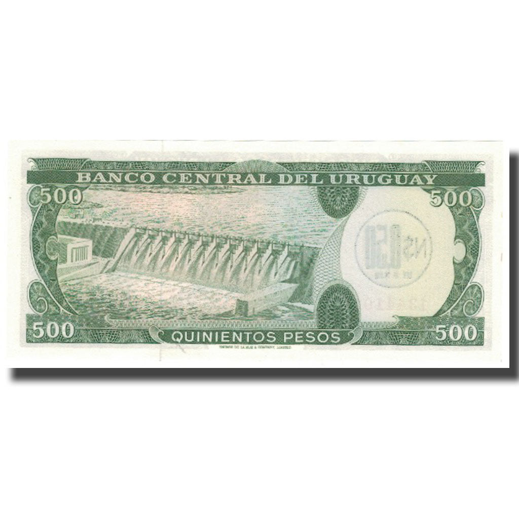 Banknote, Uruguay, 0.50 Nuevo Peso on 500 Pesos, KM:54, UNC(65-70)