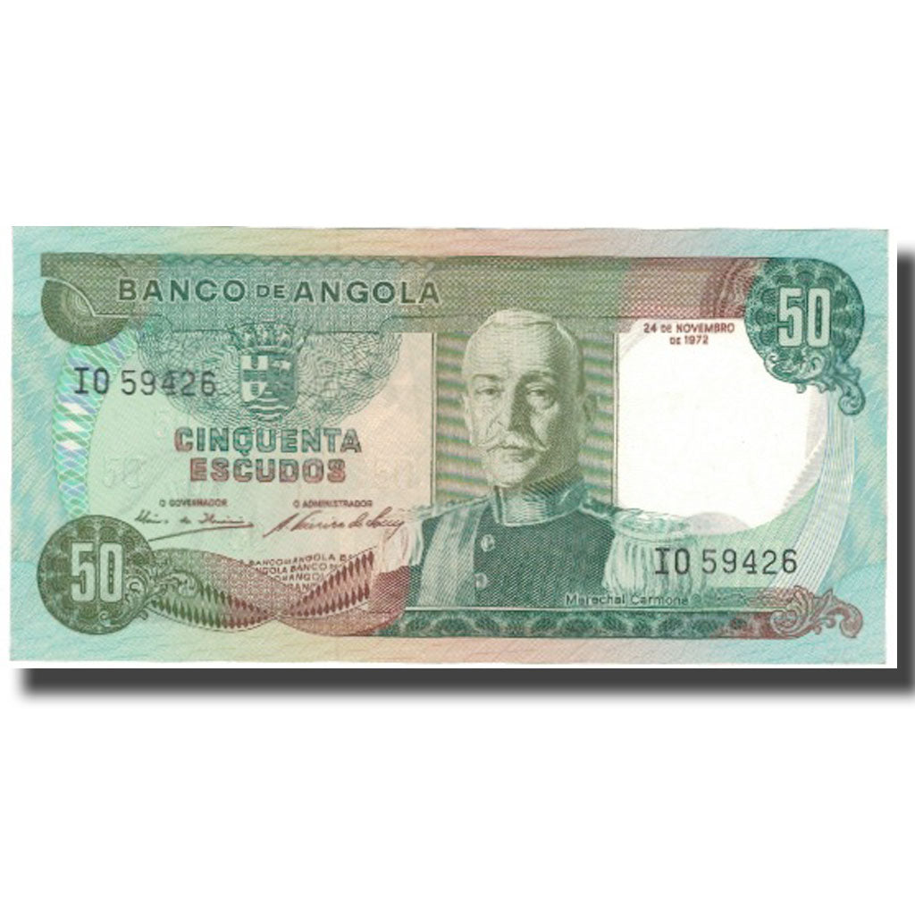 Banknote, Angola, 50 Escudos, 1972, 1972-11-24, KM:100, UNC(64)