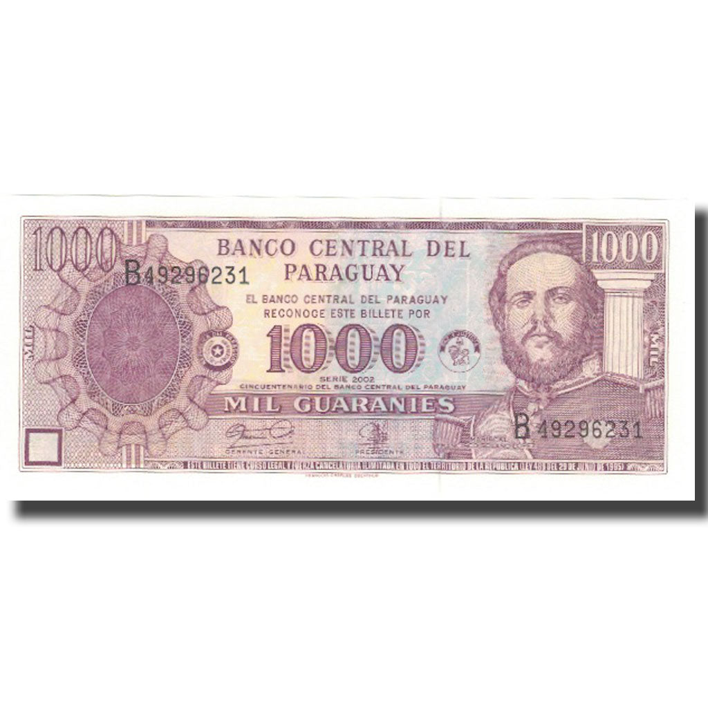 Billete, 1000 Guaranies, 2002, Paraguay, 2002, KM:221, UNC