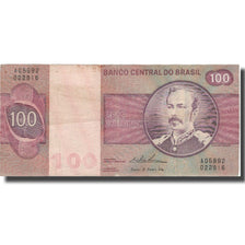 Banknote, Brazil, 100 Cruzeiros, KM:195Aa, EF(40-45)