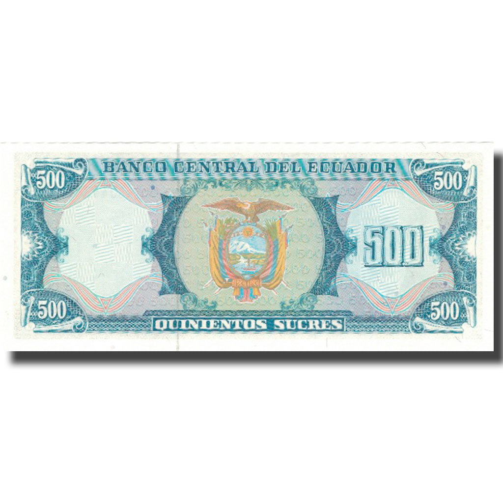 Billet, Équateur, 500 Sucres, 1988, 1988-06-08, KM:124a, NEUF