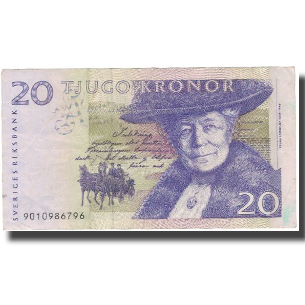 Banknote, Sweden, 20 Kronor, 1992, 1992, KM:63c, EF(40-45)
